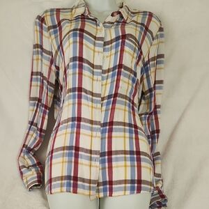 SO Multicolor Plaid Button-Down Shirt